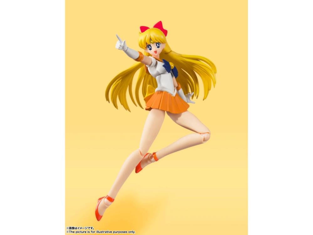 Sailor Moon S.H.Figuarts Sailor Venus (Animation Color Edition) Action Figure Gallery Image 5