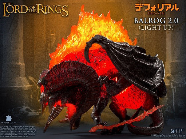 The Lord of the Rings Defo-Real Balrog (Light-Up) Gallery Image 4