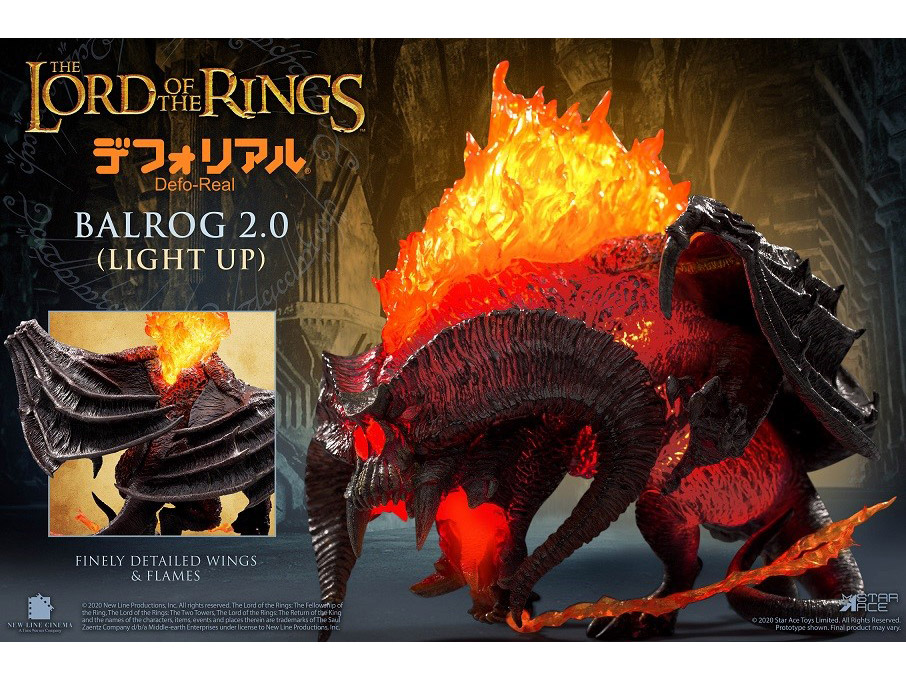The Lord of the Rings Defo-Real Balrog (Light-Up) Gallery Image 7