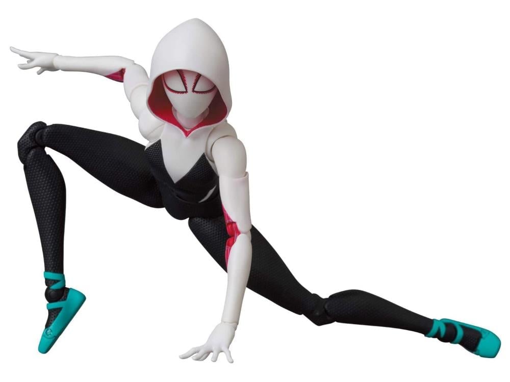 Spider-Man: Into The Spider-Verse MAFEX No.134 Spider-Gwen & Spider-Ham Action Figure Set Gallery Image 8