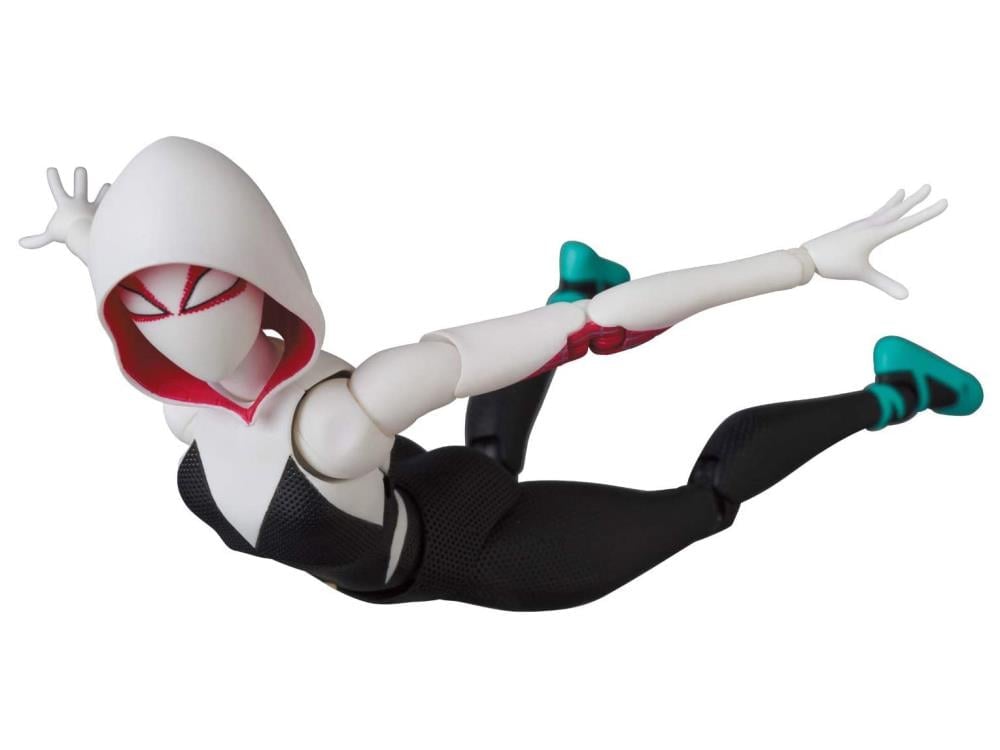 Spider-Man: Into The Spider-Verse MAFEX No.134 Spider-Gwen & Spider-Ham Action Figure Set Gallery Image 9