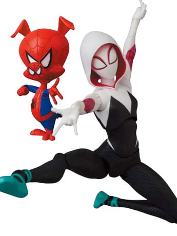 MAFEX No. 134 Spider-Gwen & Spider-Ham Action Figures
