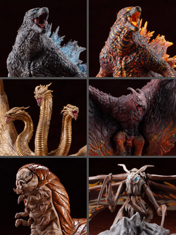 Godzilla: King of the Monsters Hyper Modeling Series Box of 6 Figures Gallery Image 2