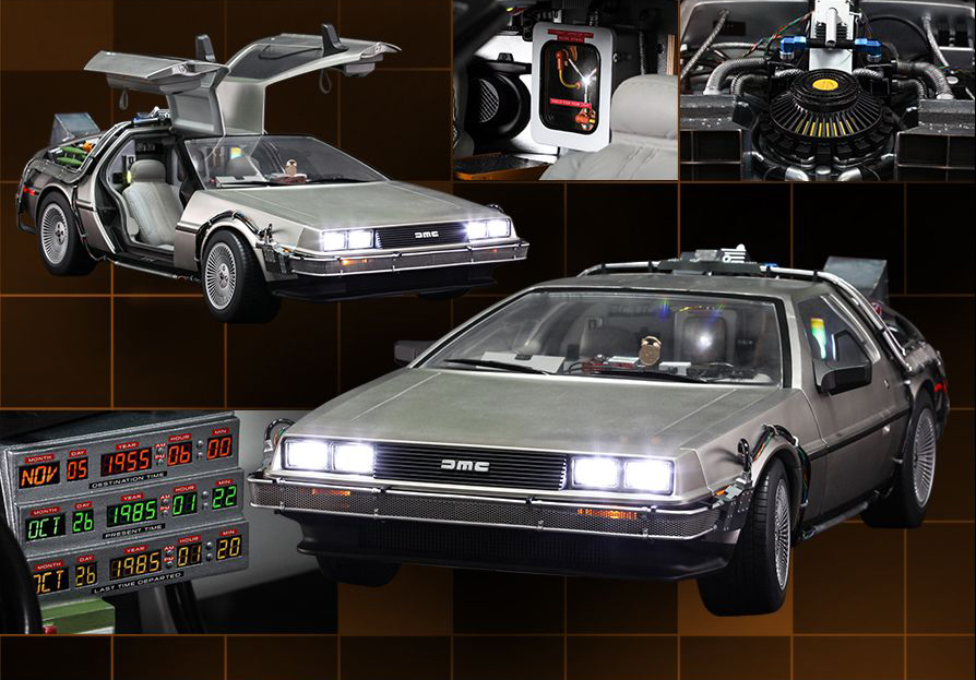 Back to the Future MMS260 DeLorean Time Machine 1/6th Scale Collectible Vehicle Gallery Image 2