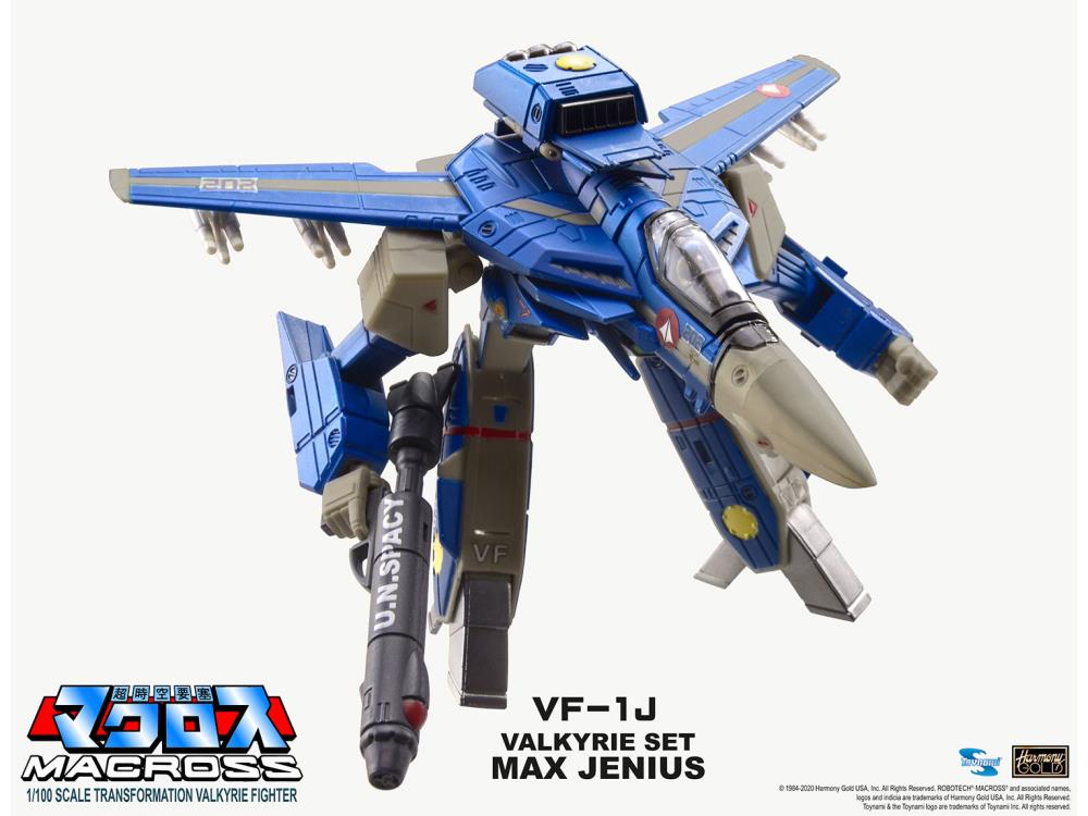 Macross Saga Retro Transformable Collection VF-1J Max Jenius Valkyrie 1/100 Scale Figure Gallery Image 5