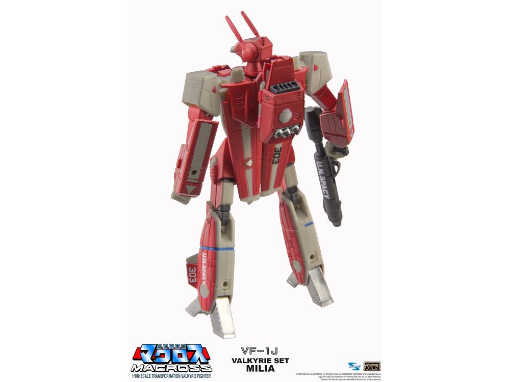 Macross Saga Retro Transformable Collection VF-1J Milia Valkyrie 1/100 Scale Figure Gallery Image 4