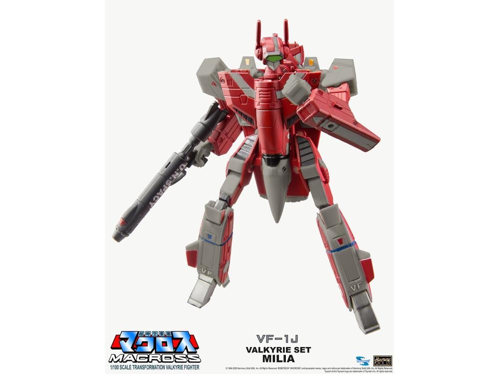 Macross Saga Retro Transformable Collection VF-1J Milia Valkyrie 1/100 Scale Figure Gallery Image 3