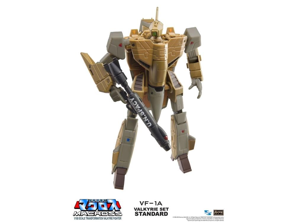 Macross Saga Retro Transformable Collection VF-1A Standard Valkyrie 1/100 Scale Figure Gallery Image 3