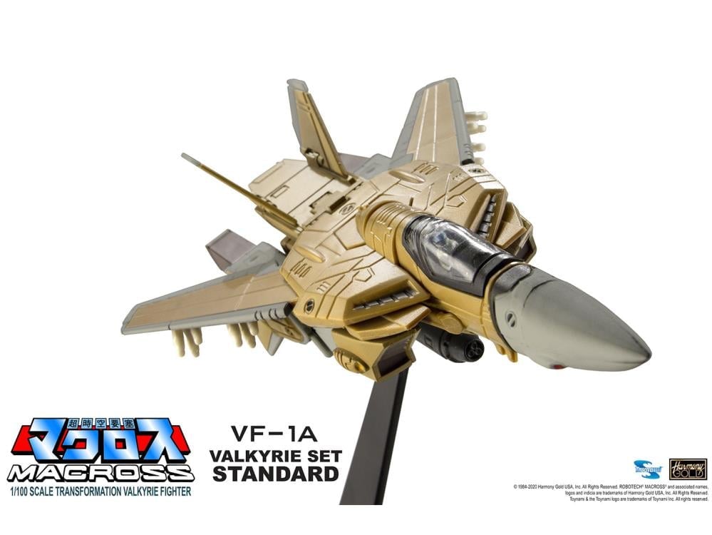 Macross Saga Retro Transformable Collection VF-1A Standard Valkyrie 1/100 Scale Figure Gallery Image 6