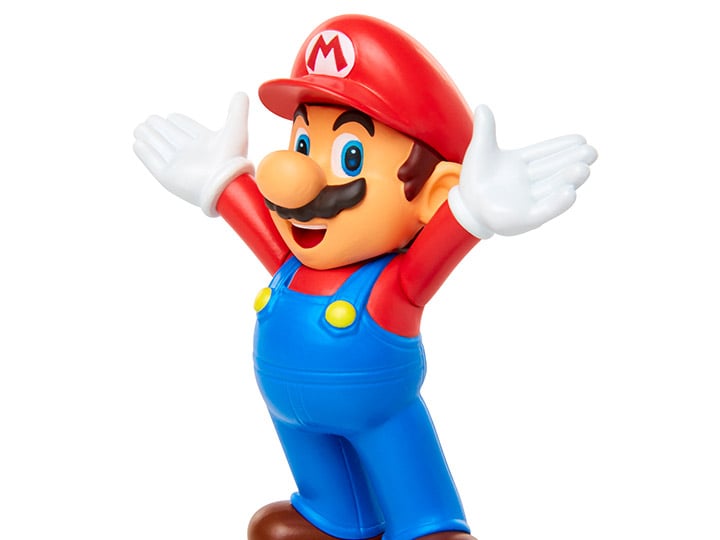 World of Nintendo 2.50" Mario (Open Arms) Limited Articulation Figure Gallery Image 1