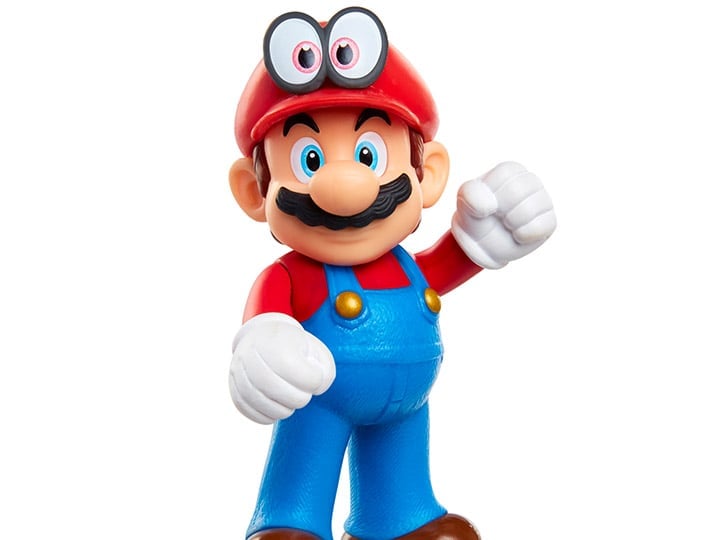 World of Nintendo 2.50" Cappy Mario (Standing) Limited Articulation Figure Gallery Image 1