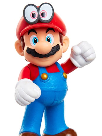 World of Nintendo 2.50" Cappy Mario (Standing) Limited Articulation Figure Gallery Image 2