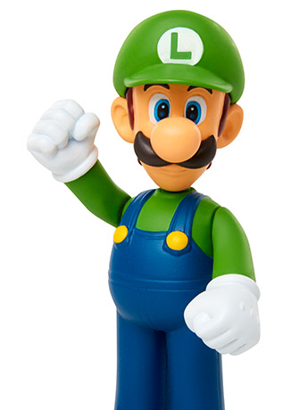 World of Nintendo Luigi (Standing) 2.5-Inch Scale Limited Articulation Figure Gallery Image 2
