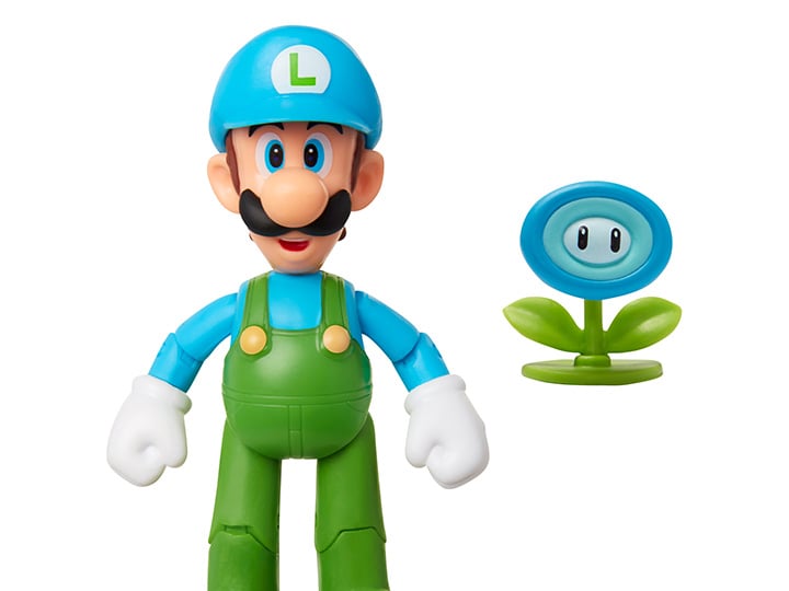 World of Nintendo 4" Ice Luigi Figure Gallery Image 1