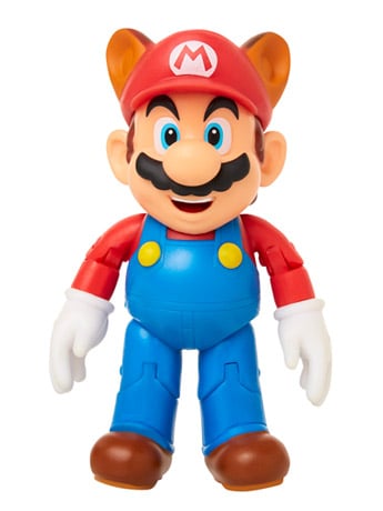 World of Nintendo Raccoon Mario with Super Leaf 4-Inch Scale Figure Gallery Image 2