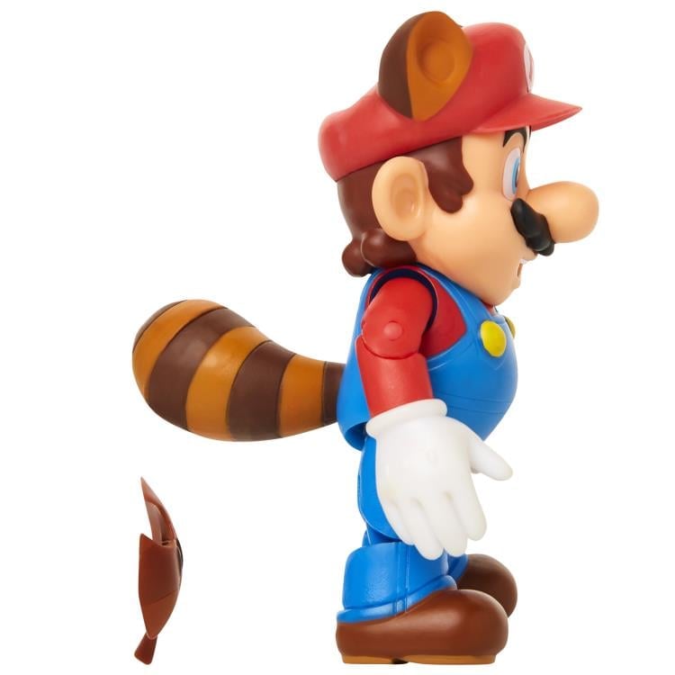 World of Nintendo Raccoon Mario with Super Leaf 4-Inch Scale Figure Gallery Image 4