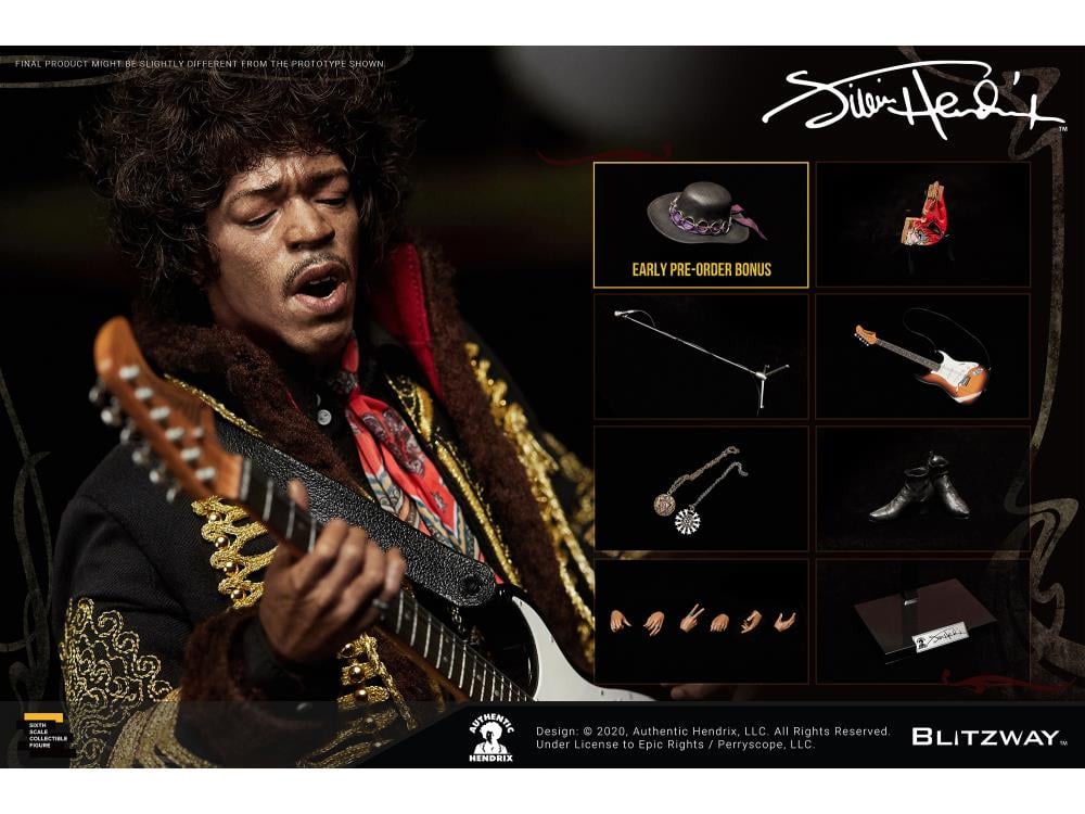 Jimi Hendrix 1/6 Scale Figure (With Bonus) Gallery Image 3
