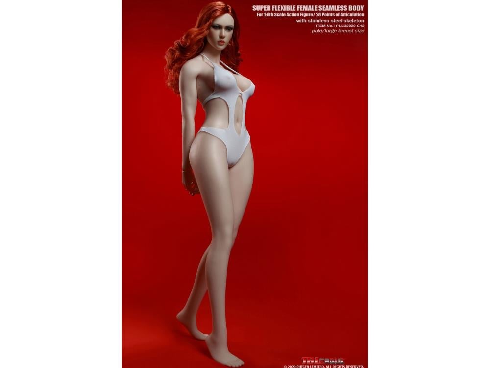 Super-Flexible Female Seamless 1/6 Scale Pale Large Bust Body (S42)