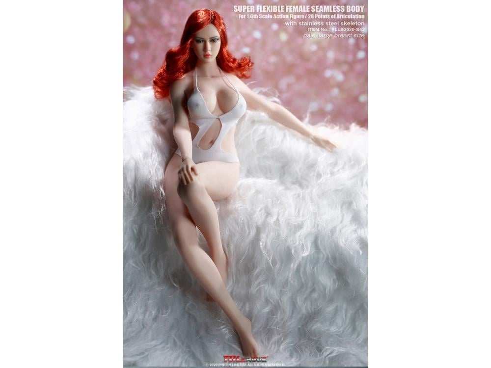 Super-Flexible Female Seamless 1/6 Scale Pale Large Bust Body (S42) Gallery Image 3