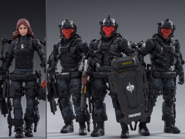 Hardcore Coldplay Skeleton Force & Selena Hell Grim Reaper 1/18 Scale Figure Set Gallery Image 1