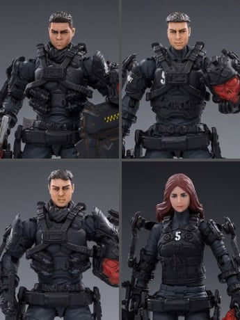 Hardcore Coldplay Skeleton Force & Selena Hell Grim Reaper 1/18 Scale Figure Set Gallery Image 2