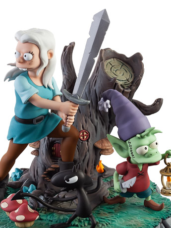 Disenchantment The Princess The Elf and The Demon Statue Gallery Image 2