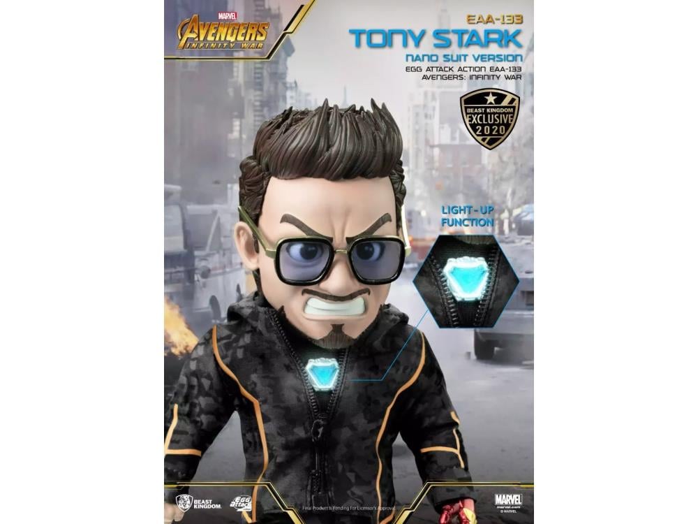 Avengers: Endgame Egg Attack Action EAA-133 Tony Stark SDCC 2020 Exclusive Gallery Image 8