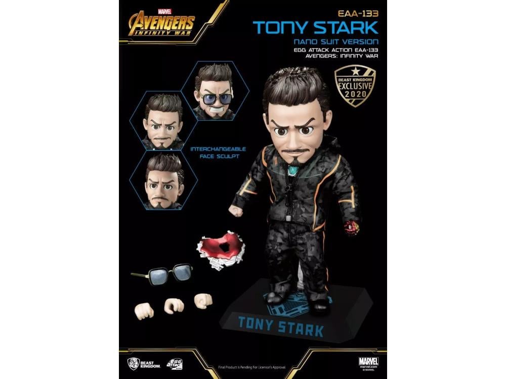 Avengers: Endgame Egg Attack Action EAA-133 Tony Stark SDCC 2020 Exclusive Gallery Image 11