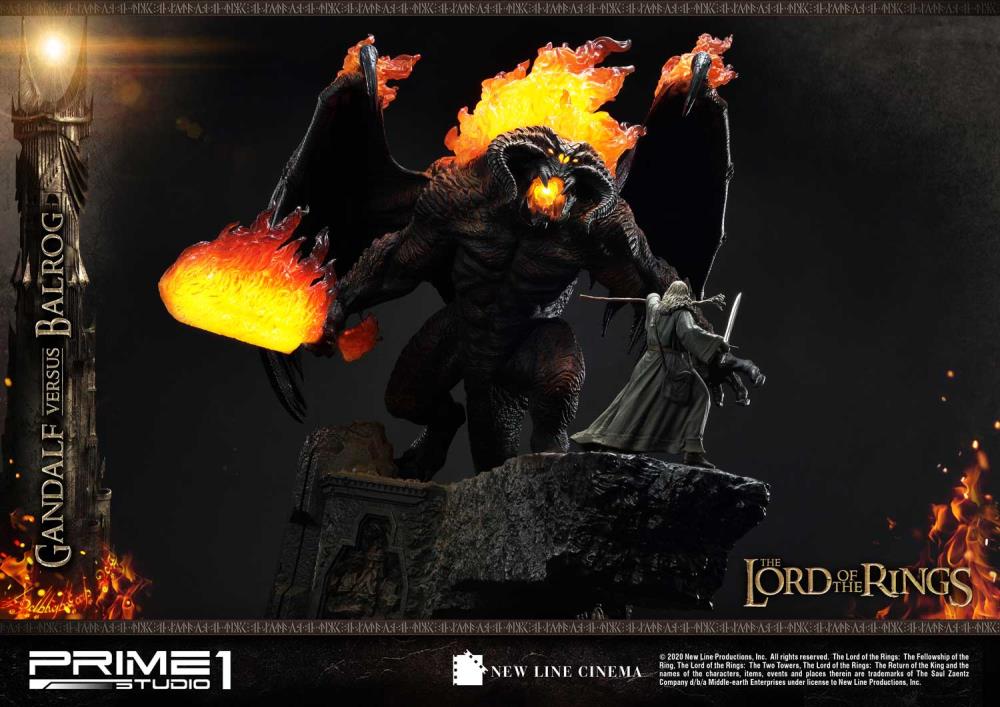 The Lord of the Rings Premium Masterline Gandalf Versus Balrog Limited Edition Statue Gallery Image 7