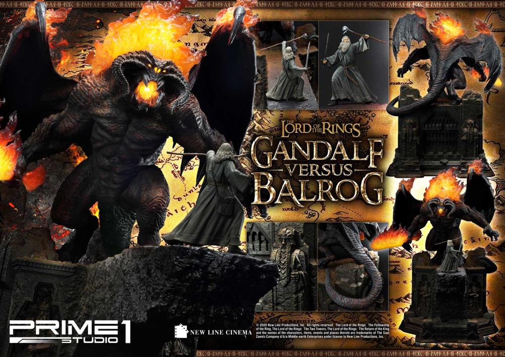 Figurine Gandalf Le Seigneur Des Anneaux Bataille Moria 18cm SD Toys