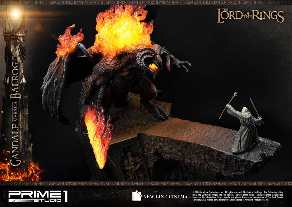 The Lord of the Rings Premium Masterline Gandalf Versus Balrog Limited Edition Statue Gallery Image 8