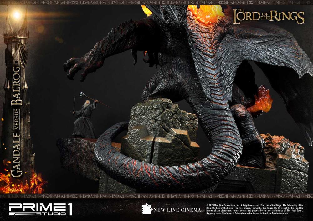 The Lord of the Rings Premium Masterline Gandalf Versus Balrog Limited Edition Statue Gallery Image 11