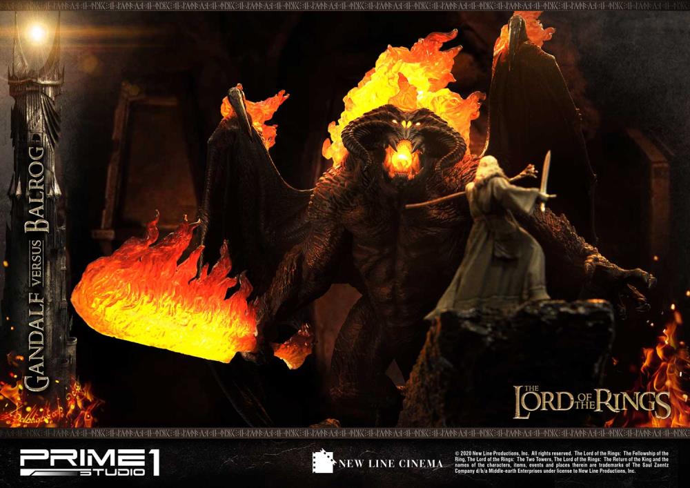 The Lord of the Rings Premium Masterline Gandalf Versus Balrog Limited Edition Statue Gallery Image 6
