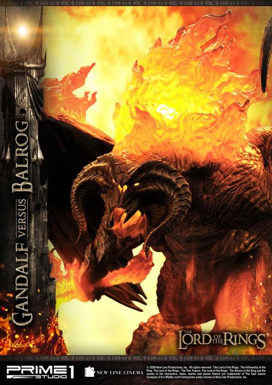 The Lord of the Rings Premium Masterline Gandalf Versus Balrog Limited Edition Statue Gallery Image 9