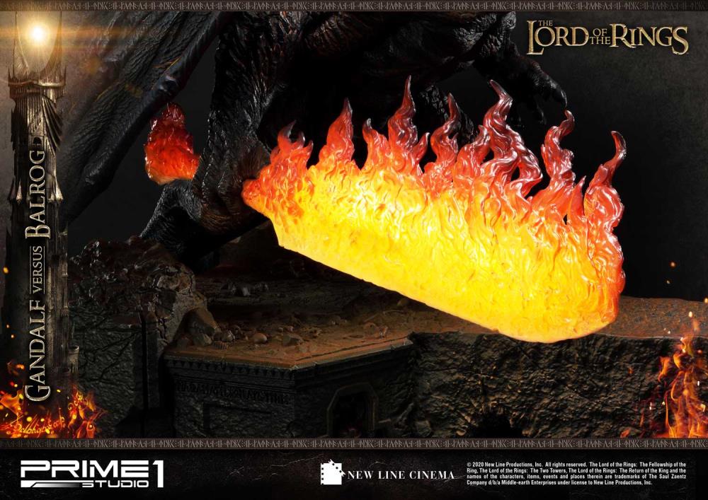 The Lord of the Rings Premium Masterline Gandalf Versus Balrog Exclusive Limited Edition Statue Gallery Image 11