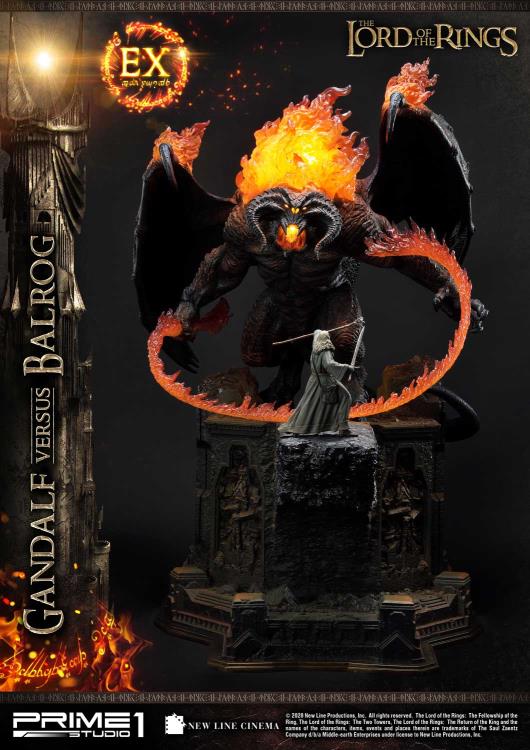 The Lord of the Rings Premium Masterline Gandalf Versus Balrog Exclusive Limited Edition Statue Gallery Image 3