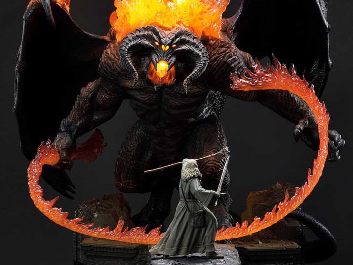 The Lord of the Rings Premium Masterline Gandalf Versus Balrog Exclusive Limited Edition Statue Gallery Image 1