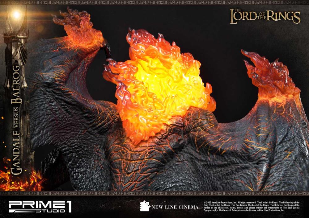 The Lord of the Rings Premium Masterline Gandalf Versus Balrog Exclusive Limited Edition Statue Gallery Image 12