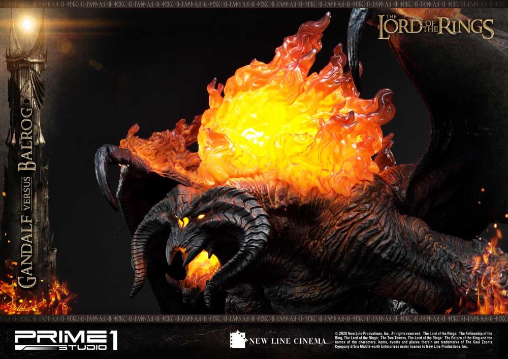 The Lord of the Rings Premium Masterline Gandalf Versus Balrog Exclusive Limited Edition Statue Gallery Image 10