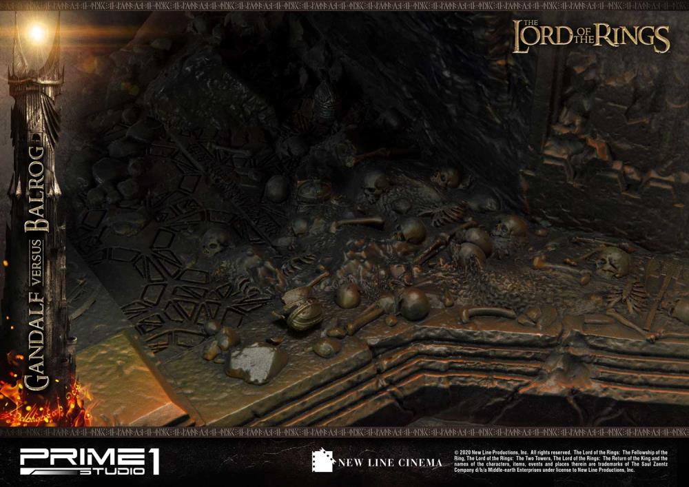 The Lord of the Rings Premium Masterline Gandalf Versus Balrog Exclusive Limited Edition Statue Gallery Image 14