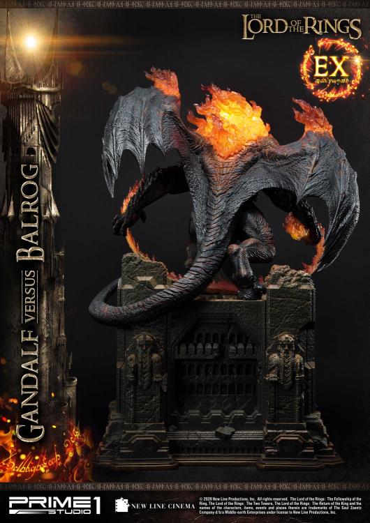 The Lord of the Rings Premium Masterline Gandalf Versus Balrog Exclusive Limited Edition Statue Gallery Image 4