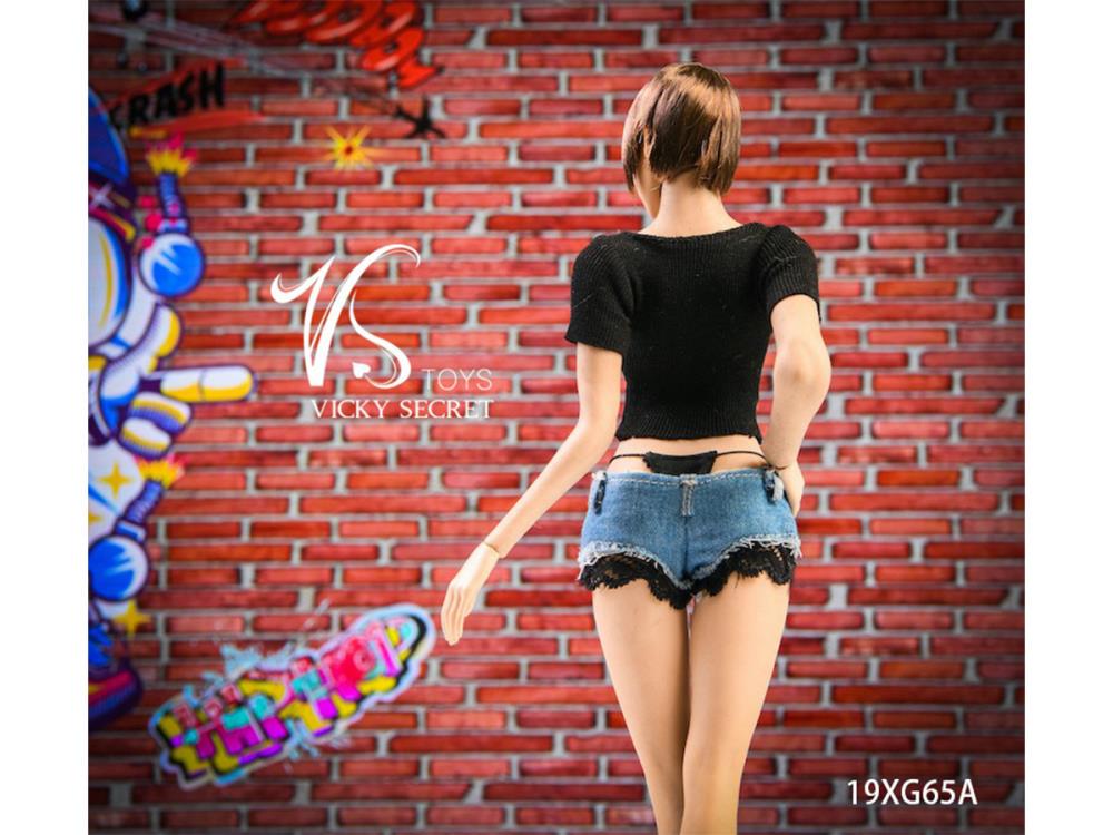 Summer Denim Shorts (Black) 1/6 Scale Accessory Set Gallery Image 6