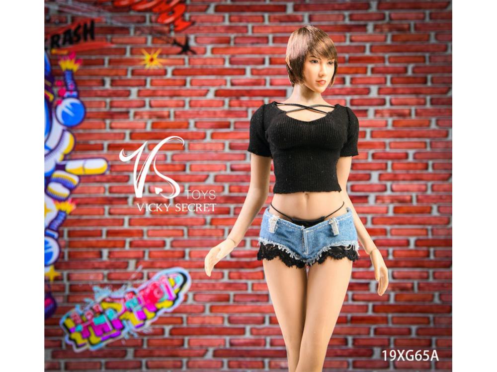 Summer Denim Shorts (Black) 1/6 Scale Accessory Set Gallery Image 5