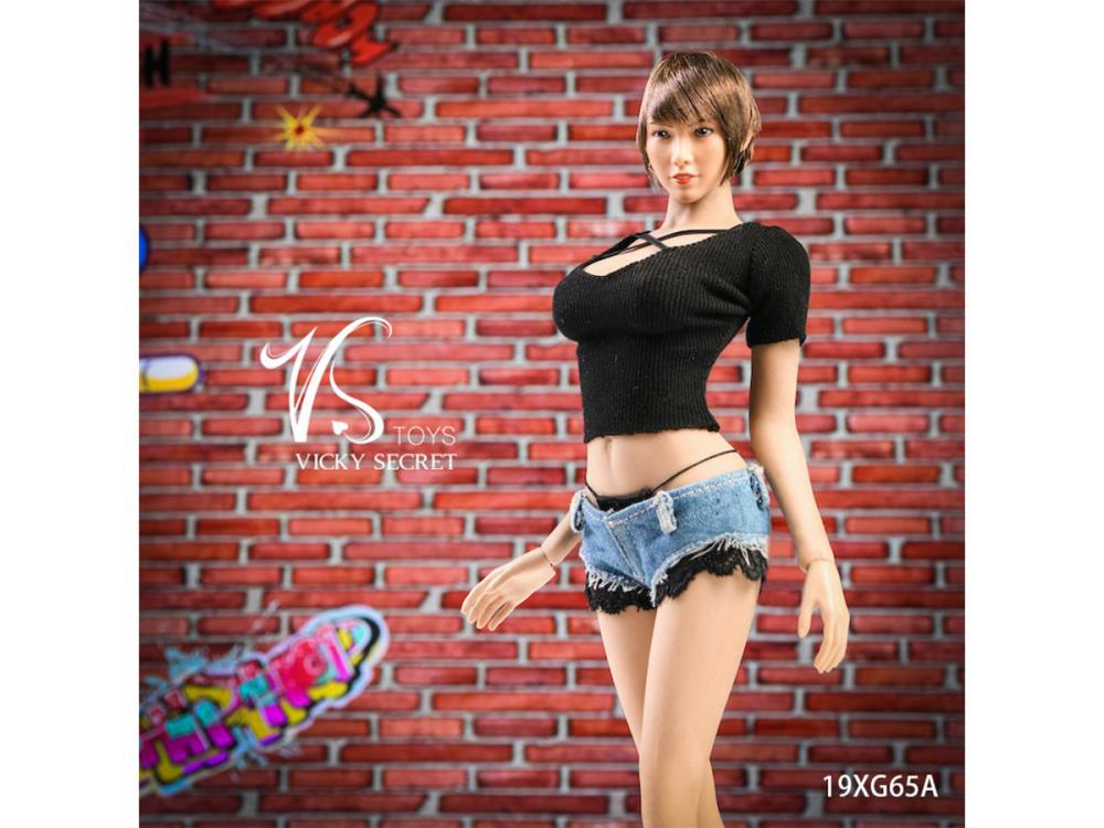 Summer Denim Shorts (Black) 1/6 Scale Accessory Set Gallery Image 3