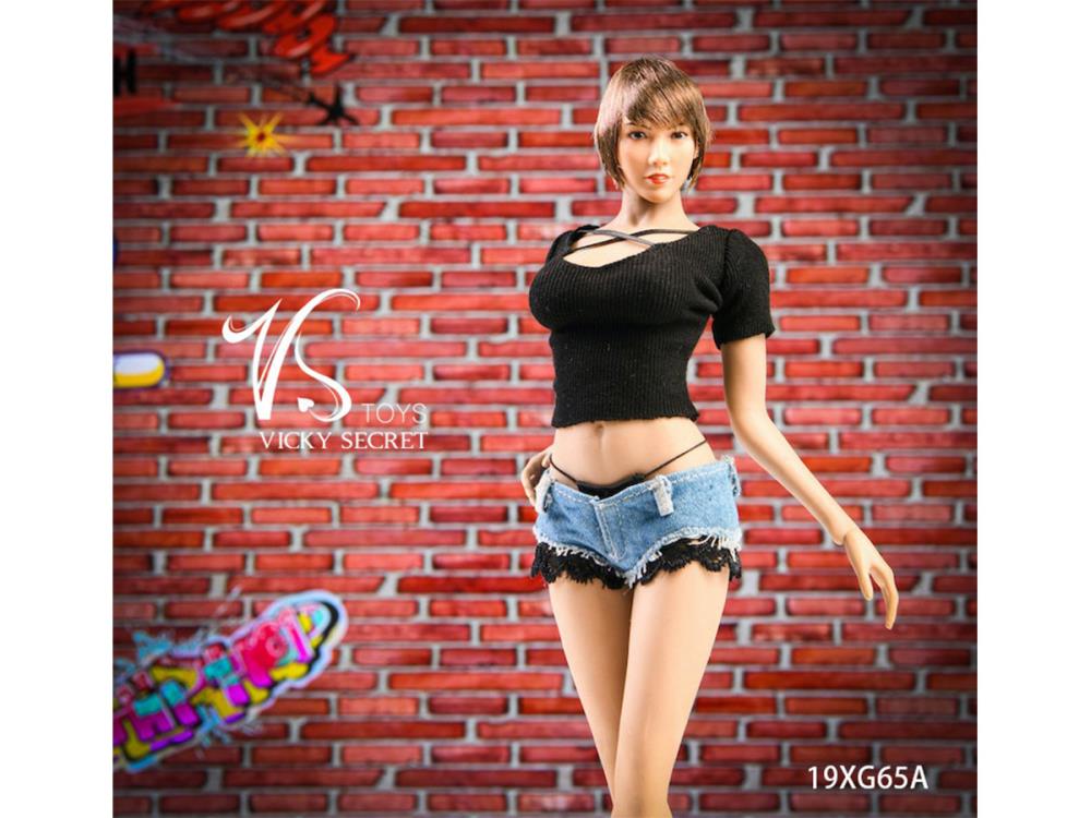Summer Denim Shorts (Black) 1/6 Scale Accessory Set Gallery Image 4