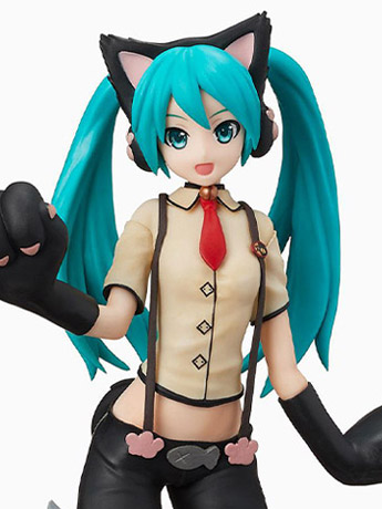 Vocaloid Miku Hatsune (Nyanko) Super Premium Figure Gallery Image 2
