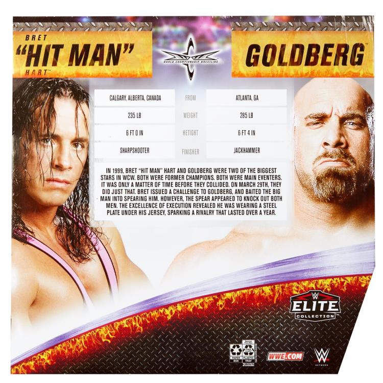 WWE Elite Collection Goldberg & Bret Hart Two-Pack Gallery Image 7