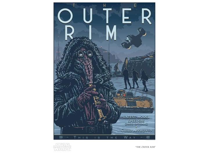 Star Wars The Outer Rim Limited Edition SDCC 2020 Exclusive Giclee Gallery Image 1