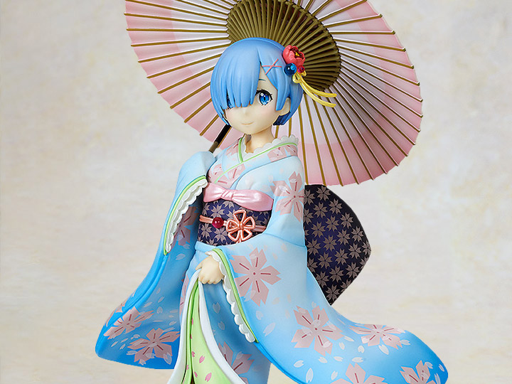 Re:Zero Starting Life in Another World Rem (Ukiyo-e Cherry Blossom Ver.) 1/8 Scale Figure Gallery Image 1
