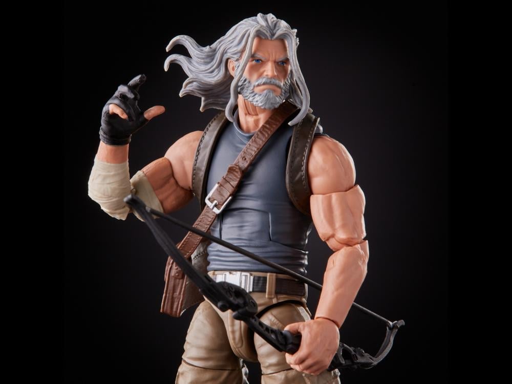 X-Men 20th Anniversary Marvel Legends Old Man Logan & Hawkeye Action Figure Two-Pack Gallery Image 4
